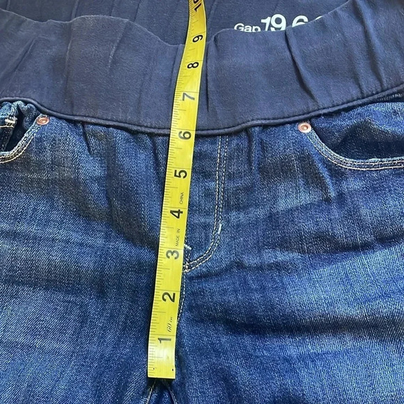 Gap 1969 demi panel sexy boot jeans Maternity size 6R Stretch Maternity - Picture 8 of 14